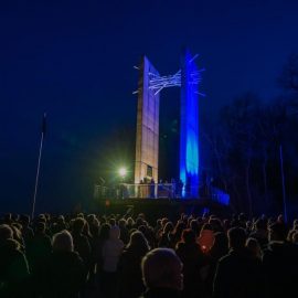 Friedenskundgebung am Europadenkmal in Berus
