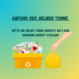 Gelbe Tonne Wird früher abgeholt!
